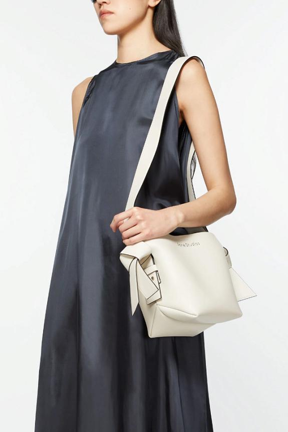 Acne Studios Musubi Mini Shoulder Bag R White/Black-4